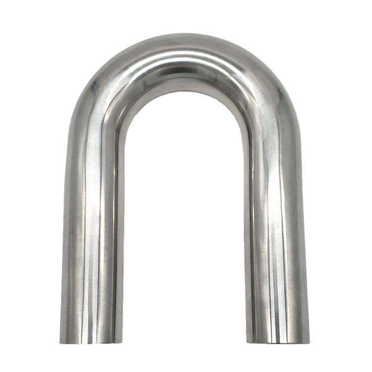 2.500" 16ga 180° Mandrel Bend - (3.750" CLR / 6.000" Legs) - Polished OD - 304 Stainless