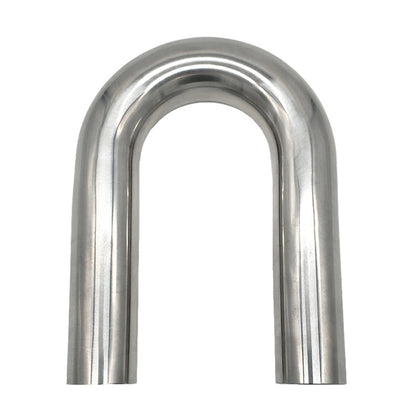2.500" 16ga 180° Mandrel Bend - (3.750" CLR / 6.000" Legs) - Polished OD - 304 Stainless