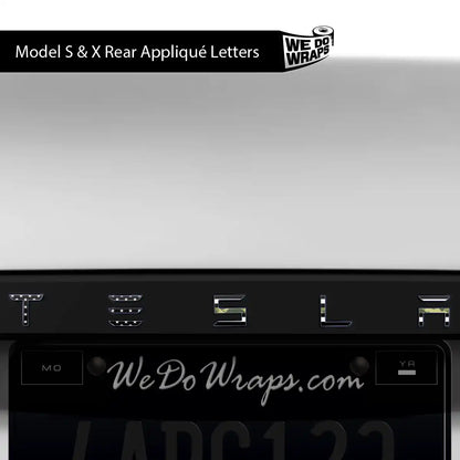 First Responders Armed Forces Tesla Emblem Decals (Front + Back) | Model X