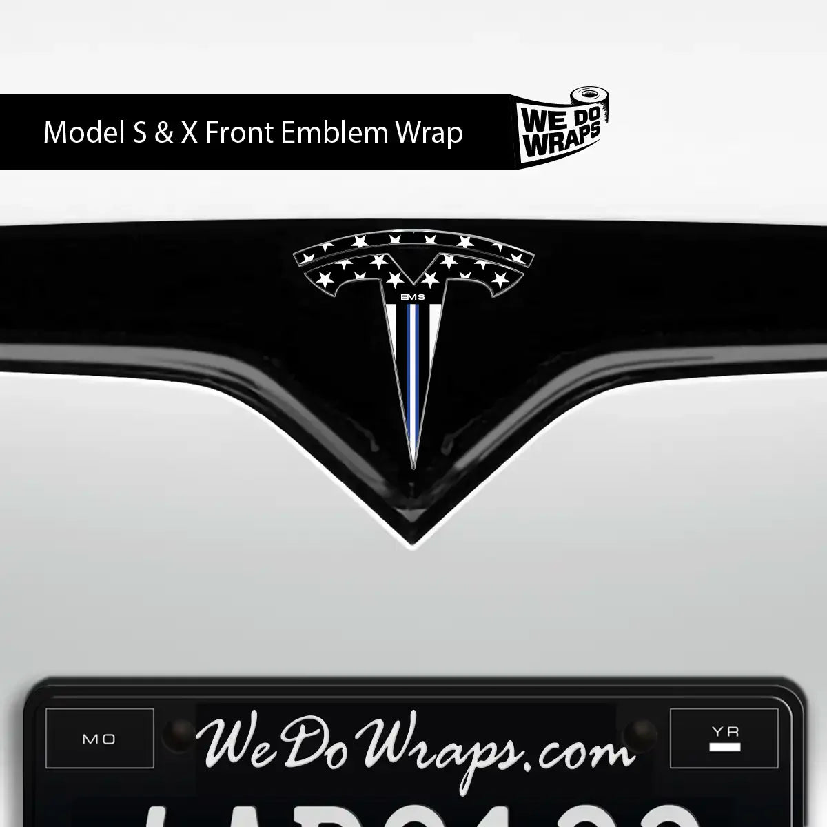 First Responders EMS Tesla Emblem Decals (Front + Back) | Model S