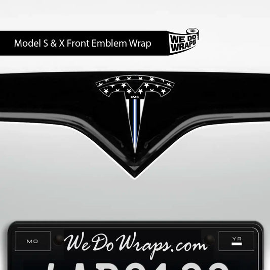 First Responders EMS Tesla Emblem Decals (Front + Back) | Model S