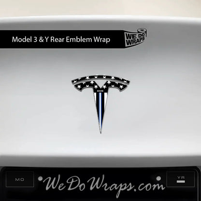 First Responders EMS Tesla Emblem Decals (Front + Back) | Model Y