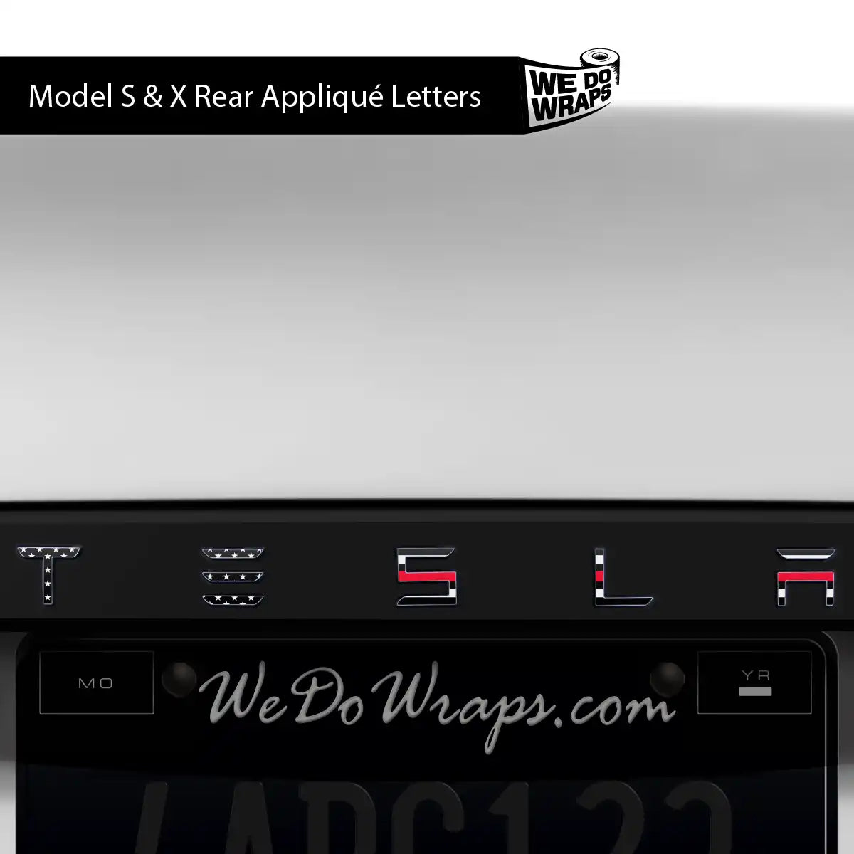 First Responders Firefighter Tesla Emblem Decals (Front + Back) | Model X