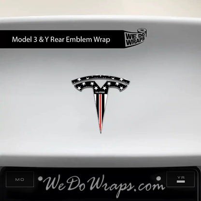 First Responders Nurse Tesla Emblem Decals (Front + Back) | Model Y