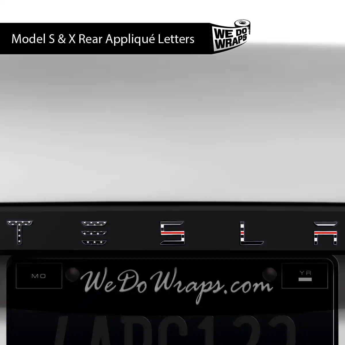 First Responders Nurse Tesla Emblem Decals (Front + Back) | Model X