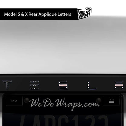 First Responders Nurse Tesla Emblem Decals (Front + Back) | Model X