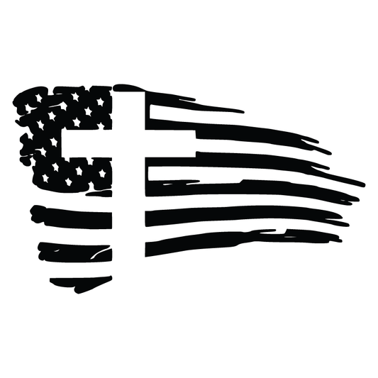 Flag Cross Hood Graphic