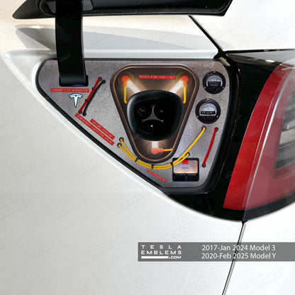 Flux Capacitor Tesla Charge Port Wrap | Model Y