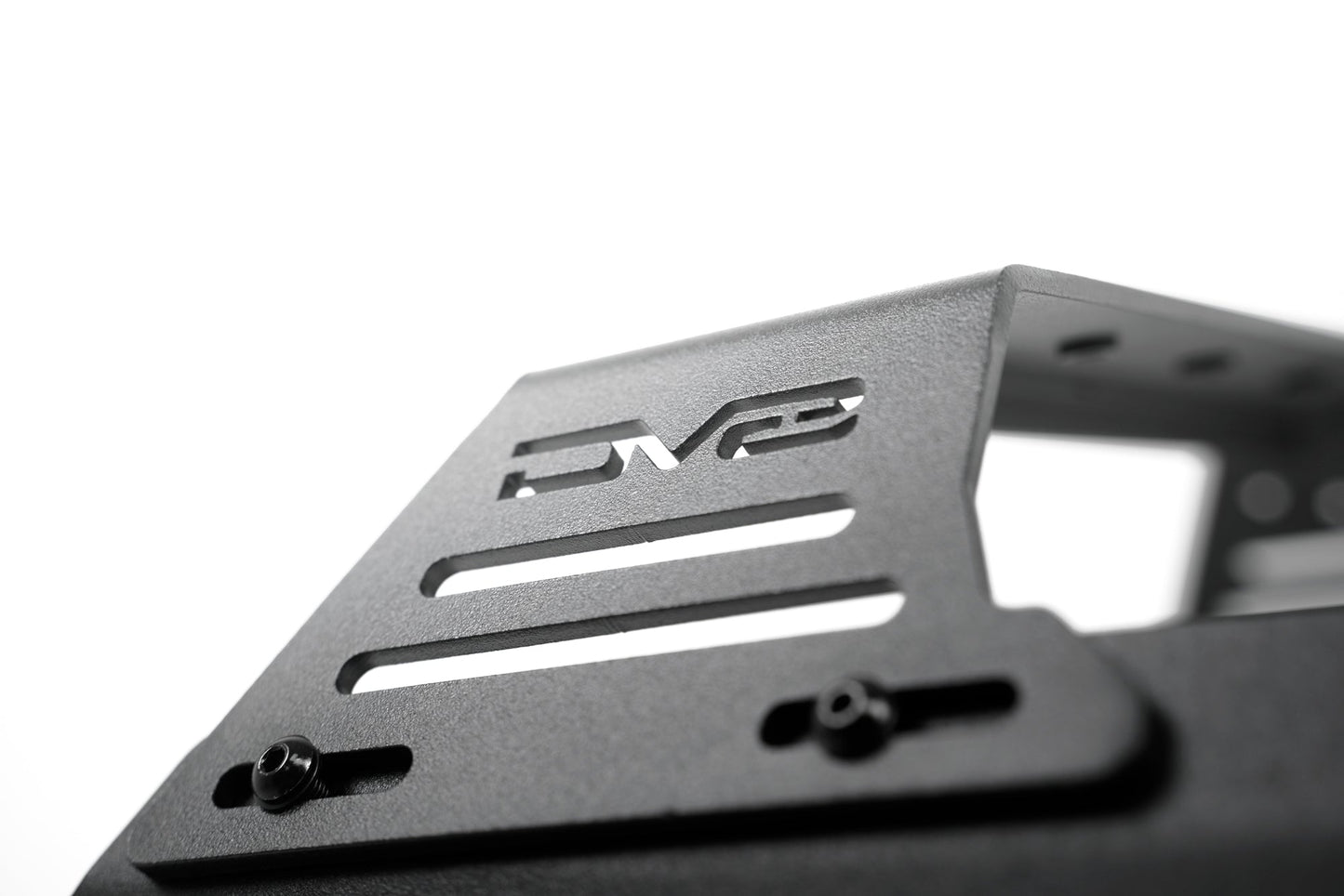 DV8 Logog Cutout on the Center Console Molle Panels & Device Mount for the 2015-2020 Ford F-150 & 2017-2021 F-250/350