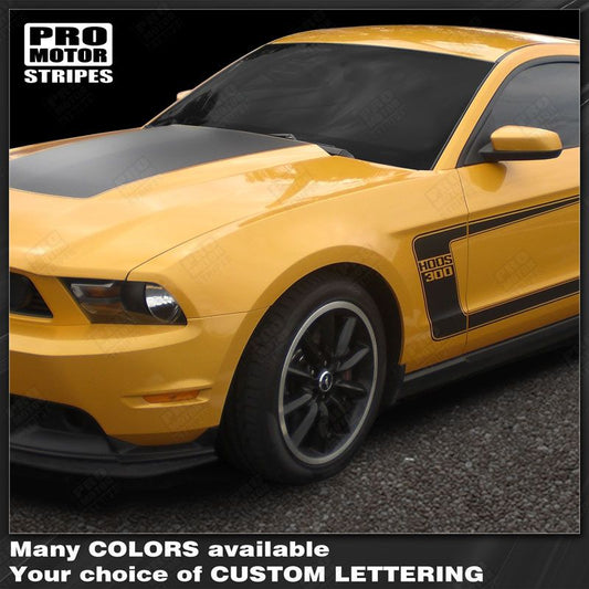 Ford Mustang 2010-2012 BOSS 302 Style Hood & Side C-Stripes