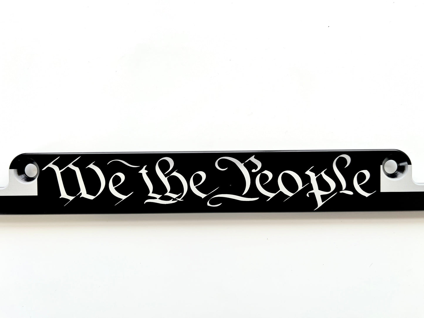 We The People American Flag Billet Aluminum License Plate Frame