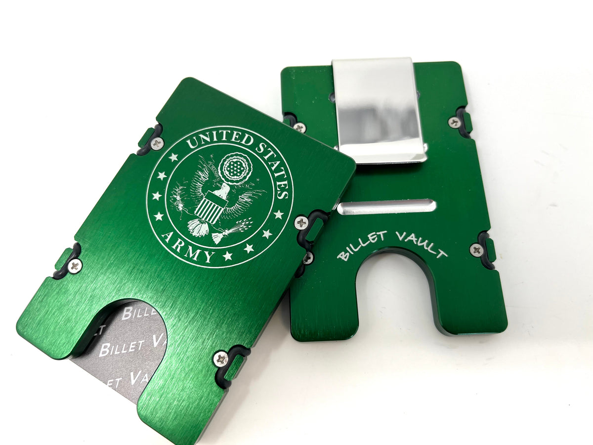Army Badge - BilletVault Aluminum Wallet