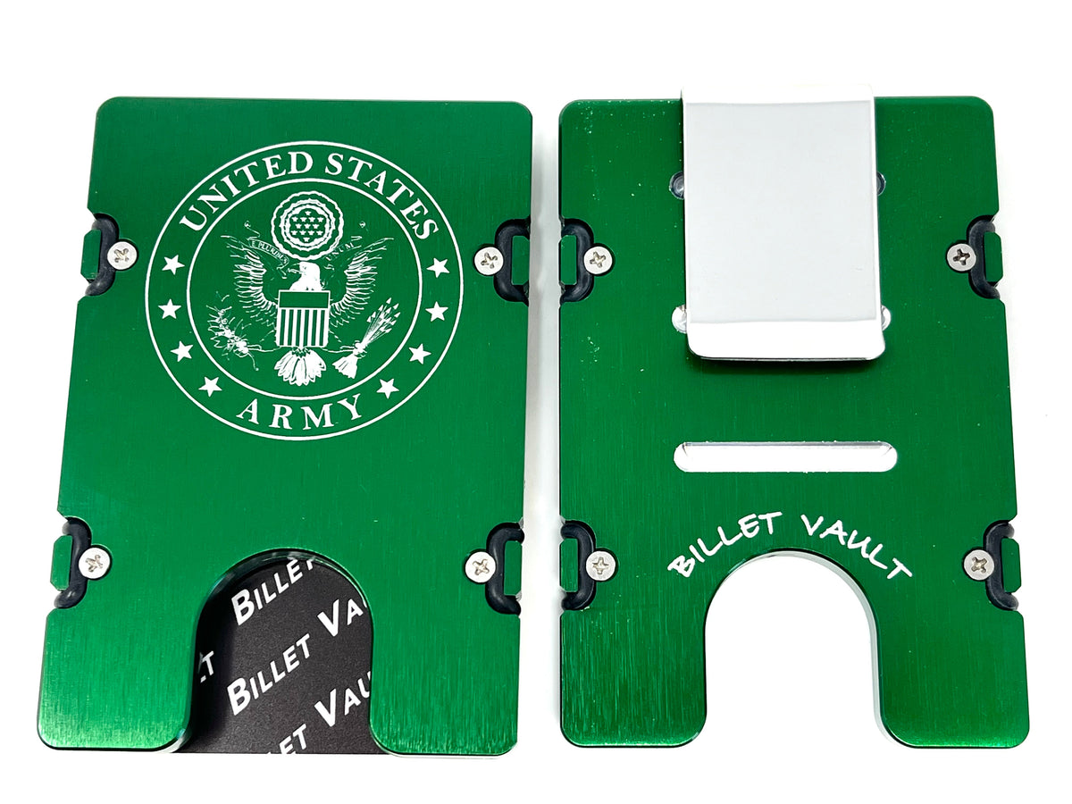 Army Badge - BilletVault Aluminum Wallet