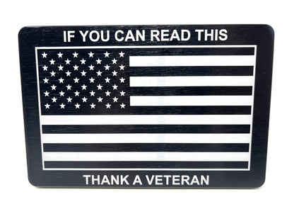 If You Can Read This Thank A Veteran Hitch Cover