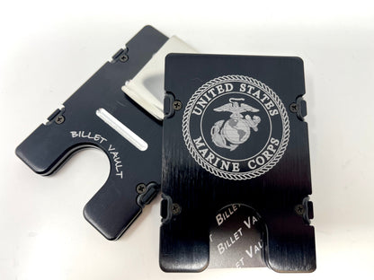Marine Corps Badge - BilletVault Aluminum Wallet