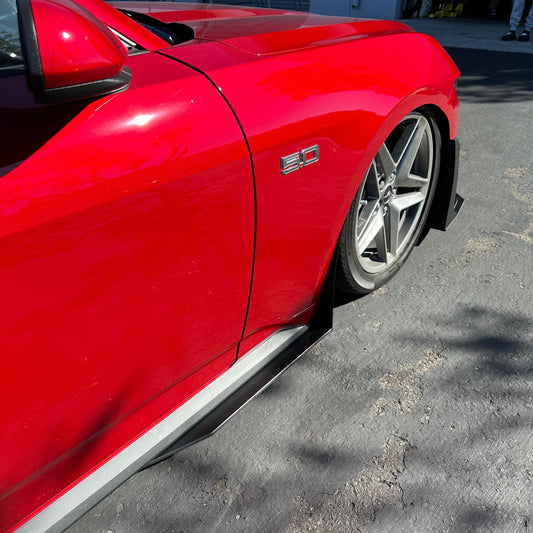 Mustang 24-26 GT/ECO GT500 Style Side Skirt Extensions