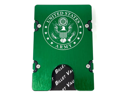 Army Badge - BilletVault Aluminum Wallet