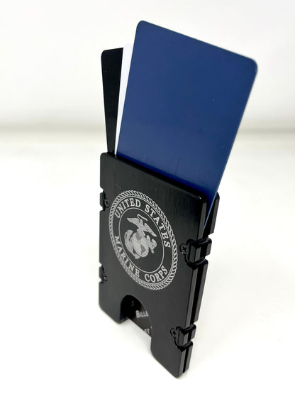 Marine Corps Badge - BilletVault Aluminum Wallet