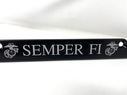 Semper Fi Marine Corps Billet Aluminum License Plate Frame
