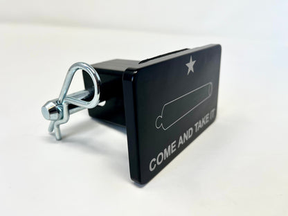 Come and Take It Texas Flag Laser Engraved Billet Aluminum Hitch Cover