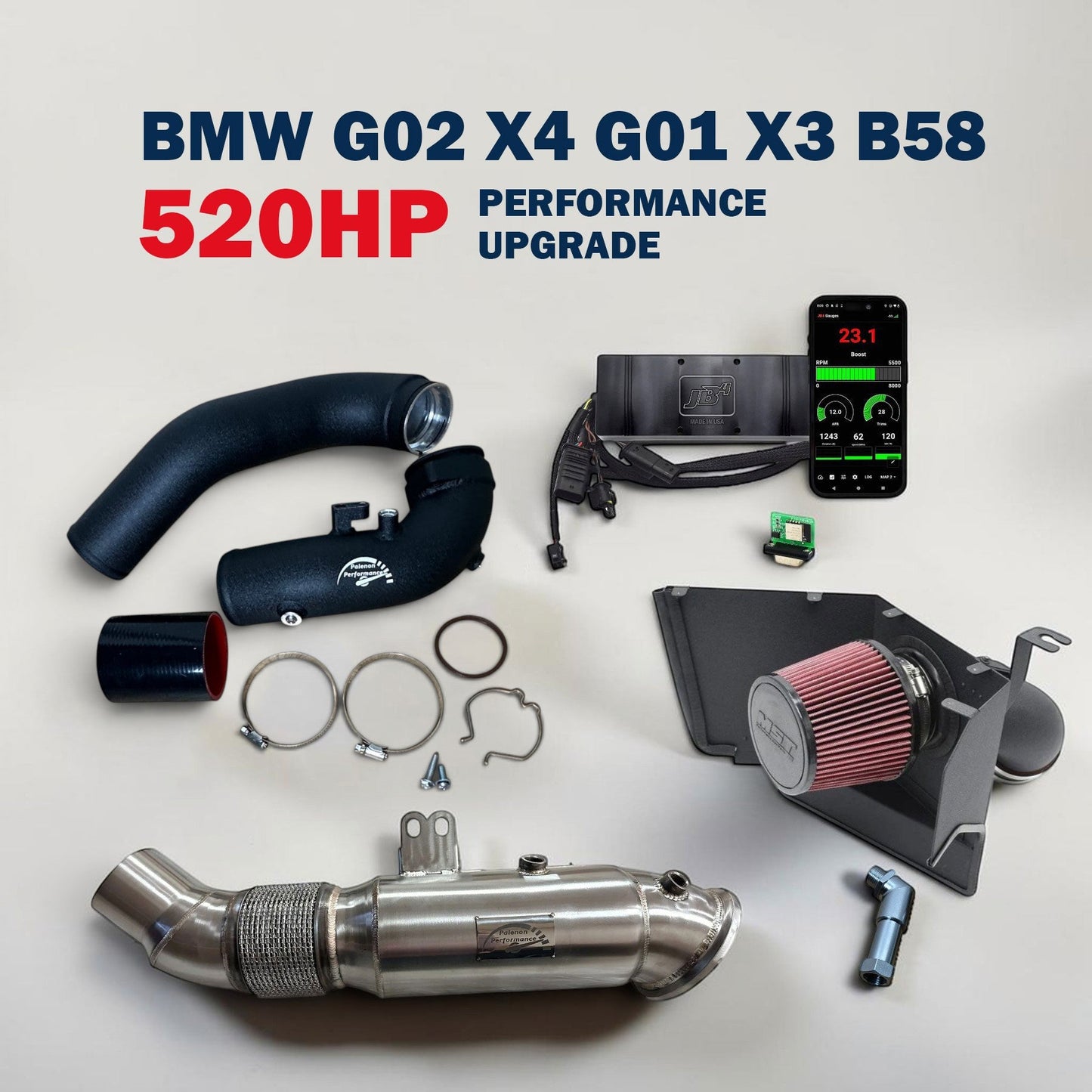 520HP Performance Upgrade For 2018-2024 BMW G01 X3 & G02 X4 M40i B58 | Palenon Performance
