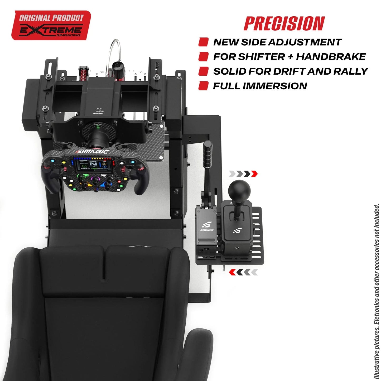 GEAR SHIFTER / HANDBRAKE MOUNT FOR CHASSIS 4.0