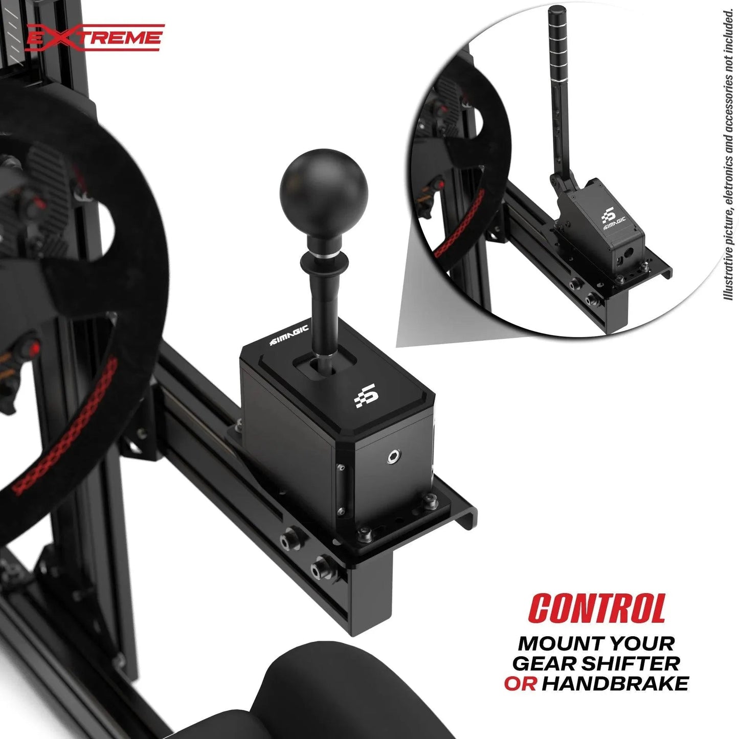 GEAR SHIFTER MOUNT FOR ANY ALUMINUM CHASSIS 80 x 40