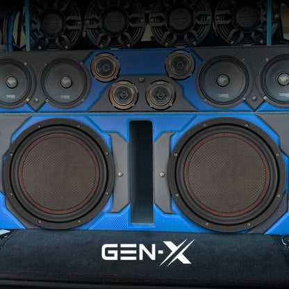 GEN-X 10" Subwoofer with Carbon Fiber Dust Cap | 600W RMS Dual 4-Ohm Voice Coils