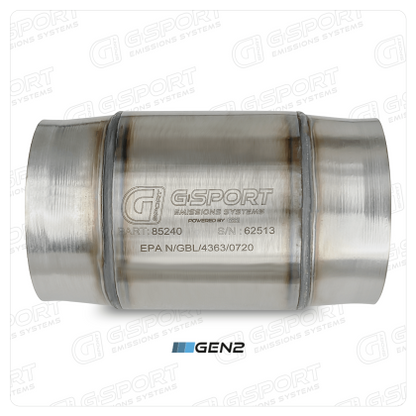 G-Sport Gen2 UHO EPA Compliant Catalytic Converter - 3.000" Inlet/Outlet (85230)