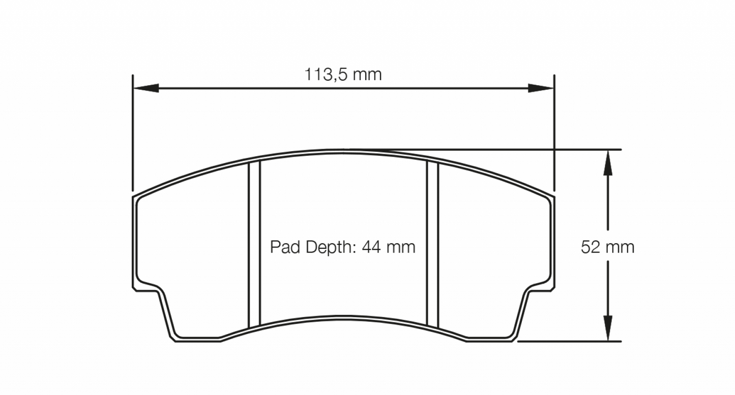 PAGID Racing Pagid Racing 2127 RSL1 Compound Brake Pads 2127-RSL1