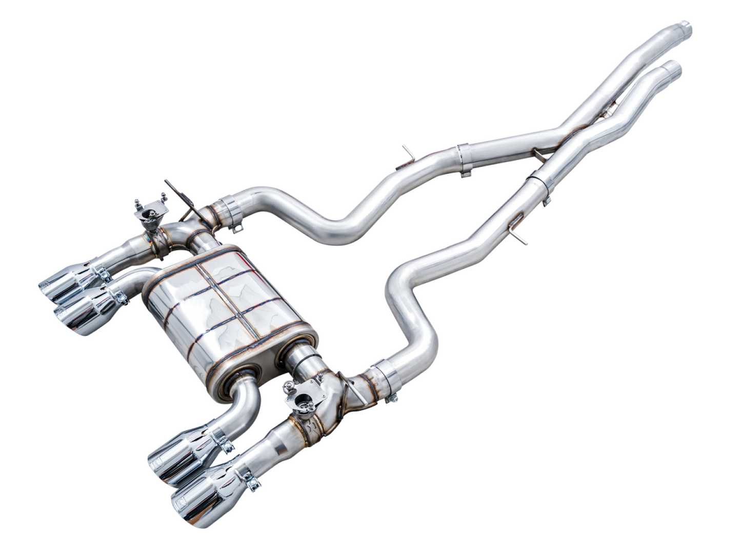 AWE Tuning SwitchPath Catback Exhaust for BMW F8X M3/M4 - Chrome Silver 3025-42070