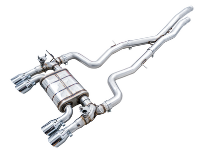 AWE Tuning SwitchPath Catback Exhaust for BMW F8X M3/M4 - Chrome Silver 3025-42070