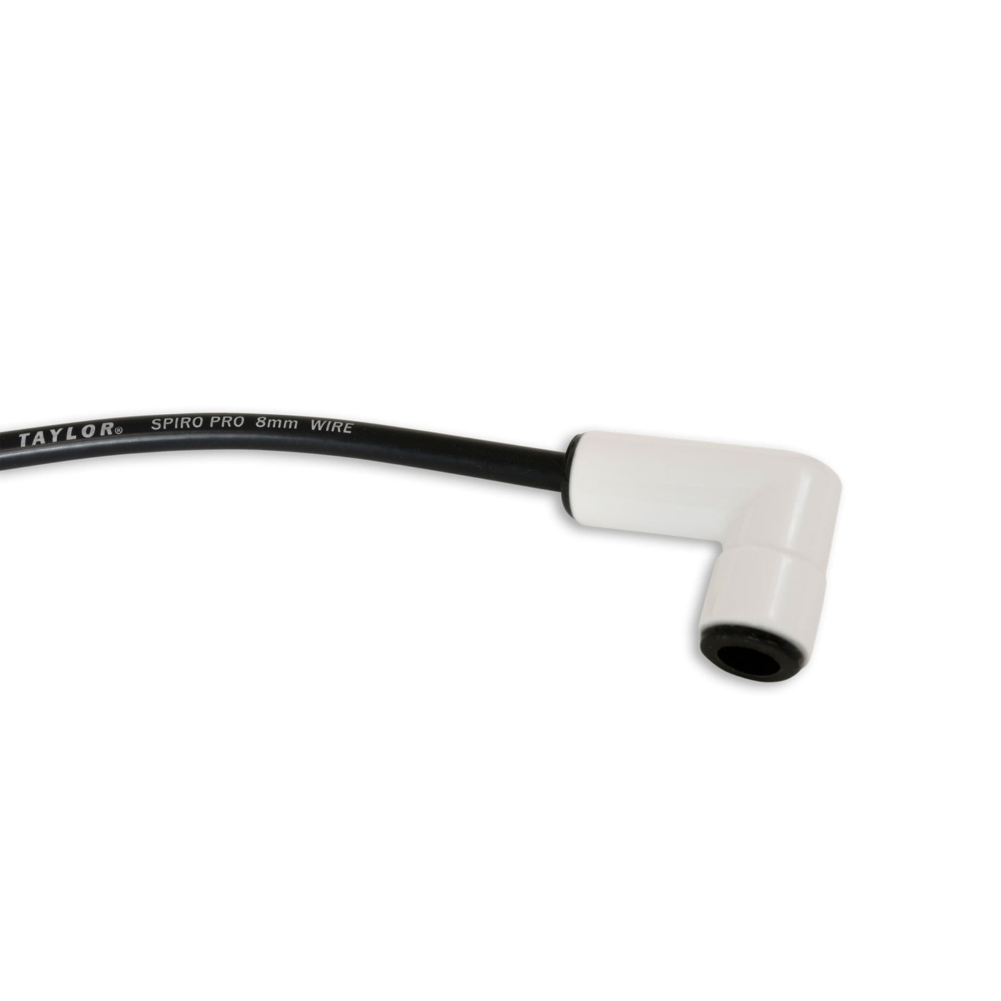 Taylor Cable 8mm Spiro Pro White Ceramic Boot Universal Wire Set 90 Black 75051