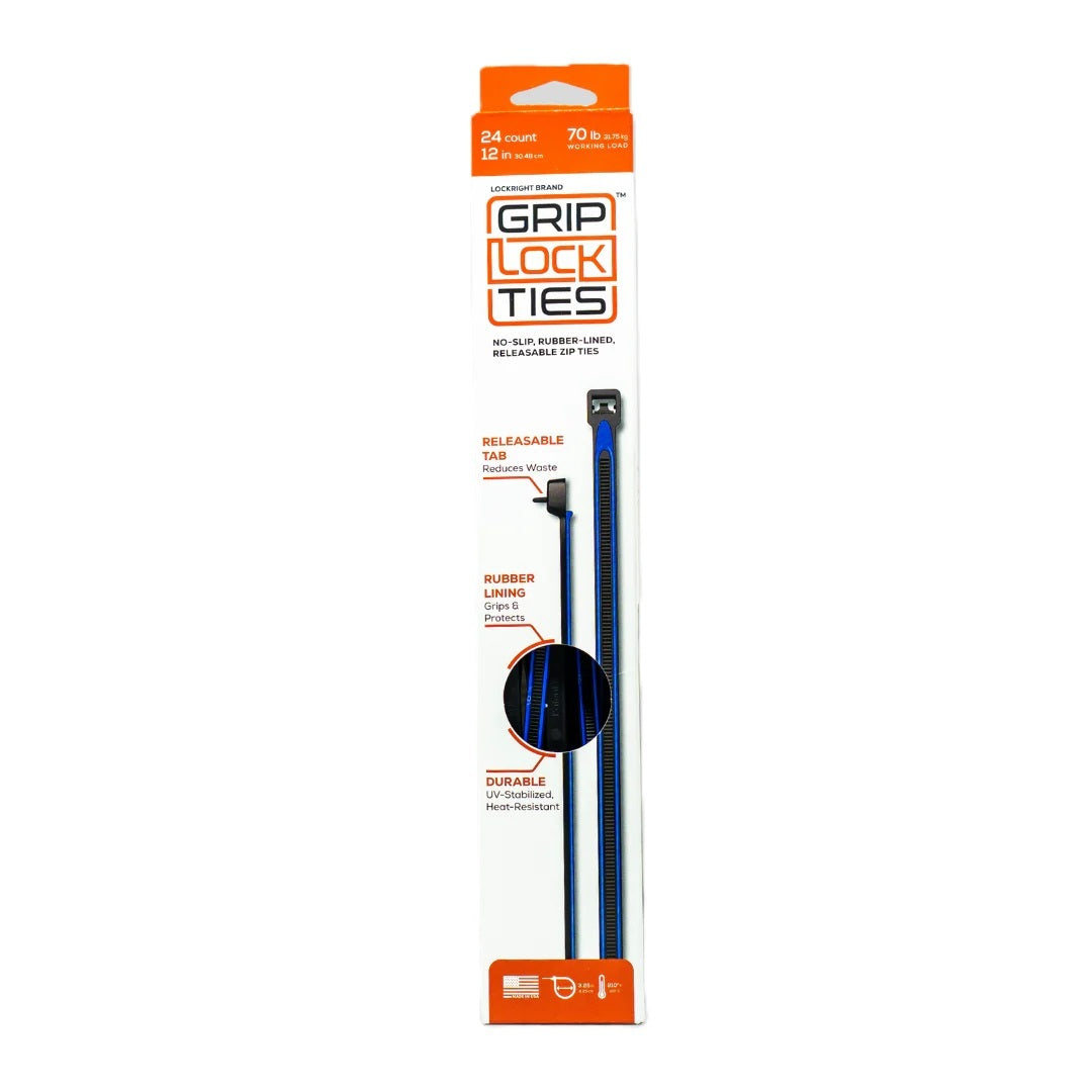 G12-BKBU-X24 GRIP LOCK TIES