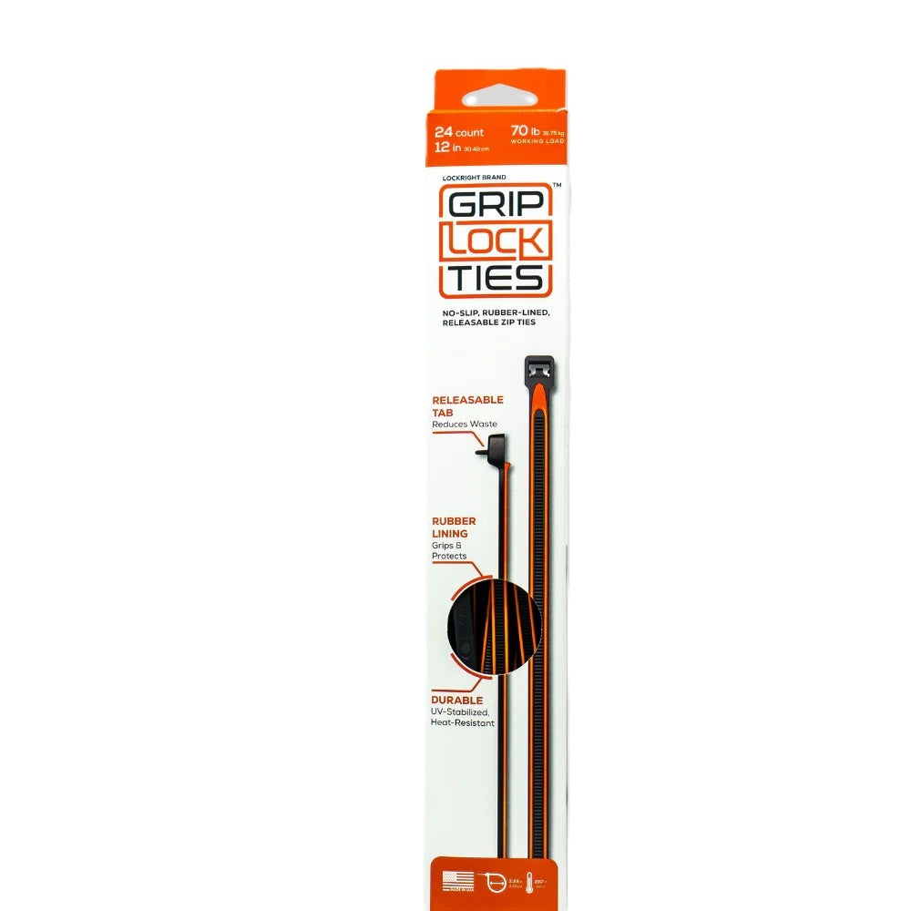G12-BKOG-X24 GRIP LOCK TIES