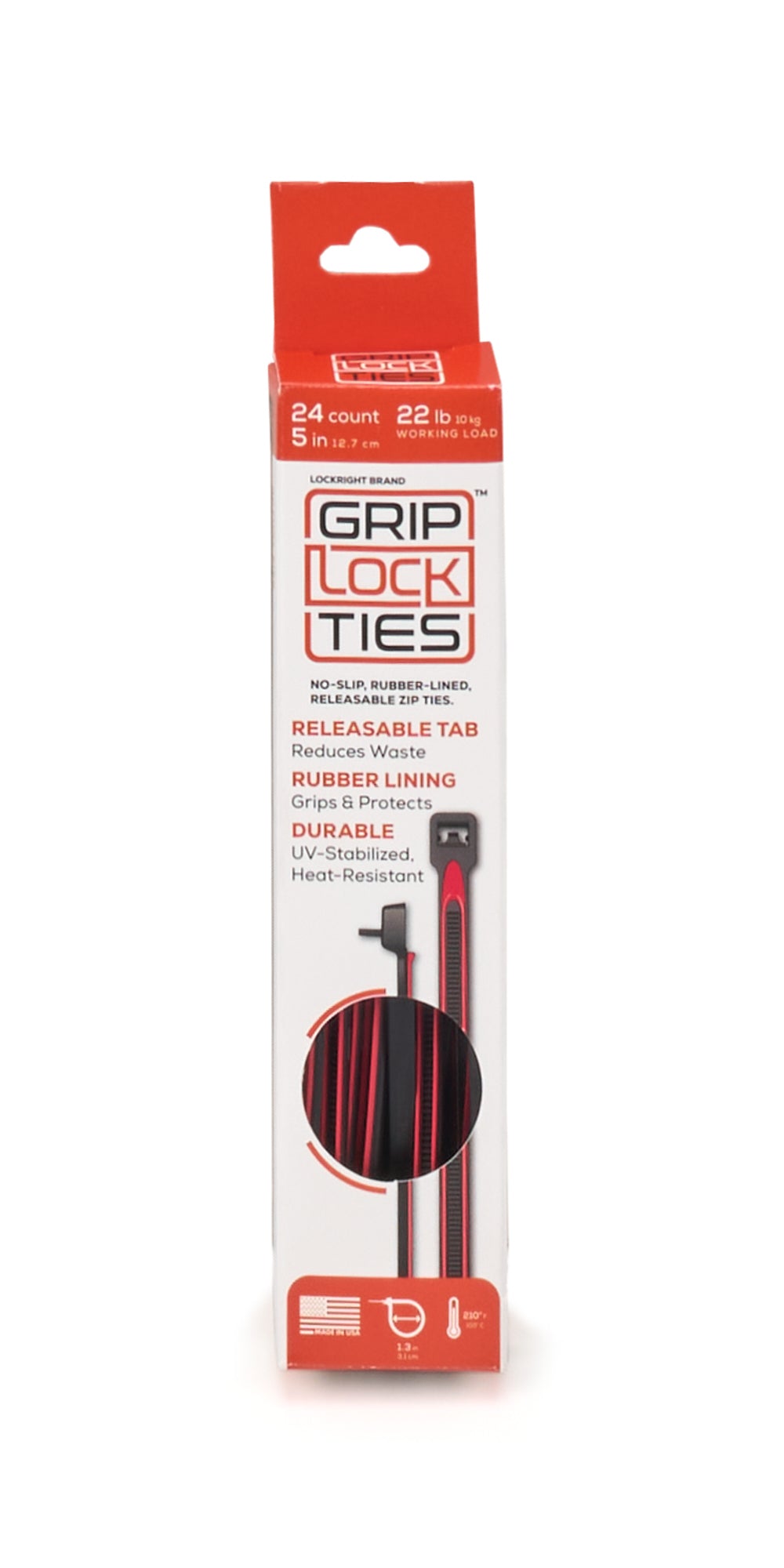 G5-BKRD-X24 GRIP LOCK TIES