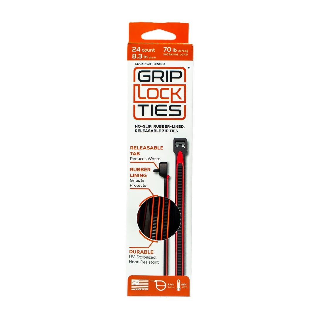 G8-BKRD-X24 GRIP LOCK TIES
