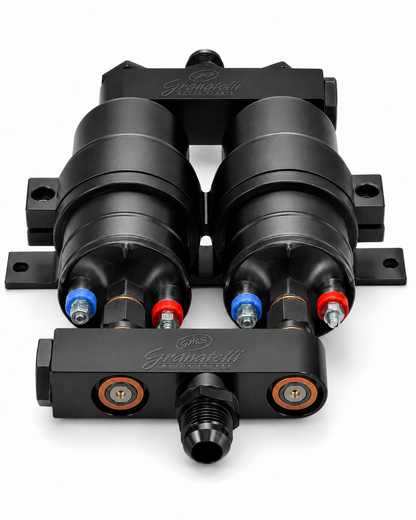 Granatelli Dual Fuel Pump Mounting Bracket Kit – Billet Aluminum -GM822B