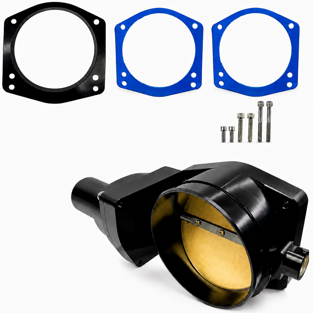 Granatelli 112mm GM LS1/LS2/LS3/LS6/LS7/LS9/LSA/LSX Black Billet Drive-By-Wire Throttle Body – GMTBLS112B