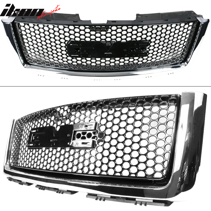 2007-2013 GMC Sierra 1500 Denali Mesh Front Hood Molding Grille ABS