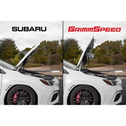 GrimmSpeed High-Lift Hood Struts - 2015+ Subaru WRX, 2015-21 Subaru STI GRM113072