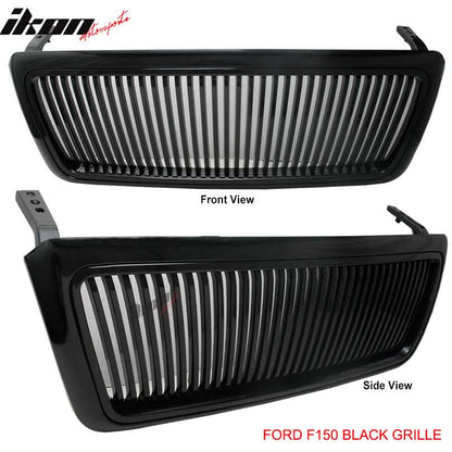 2004-2008 F150 F-150 Truck Front Vertical Grille Hood Unpainted ABS