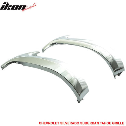 1999-2002 Chevy Silverado Suburban Tahoe Vertical Chrome Grille ABS