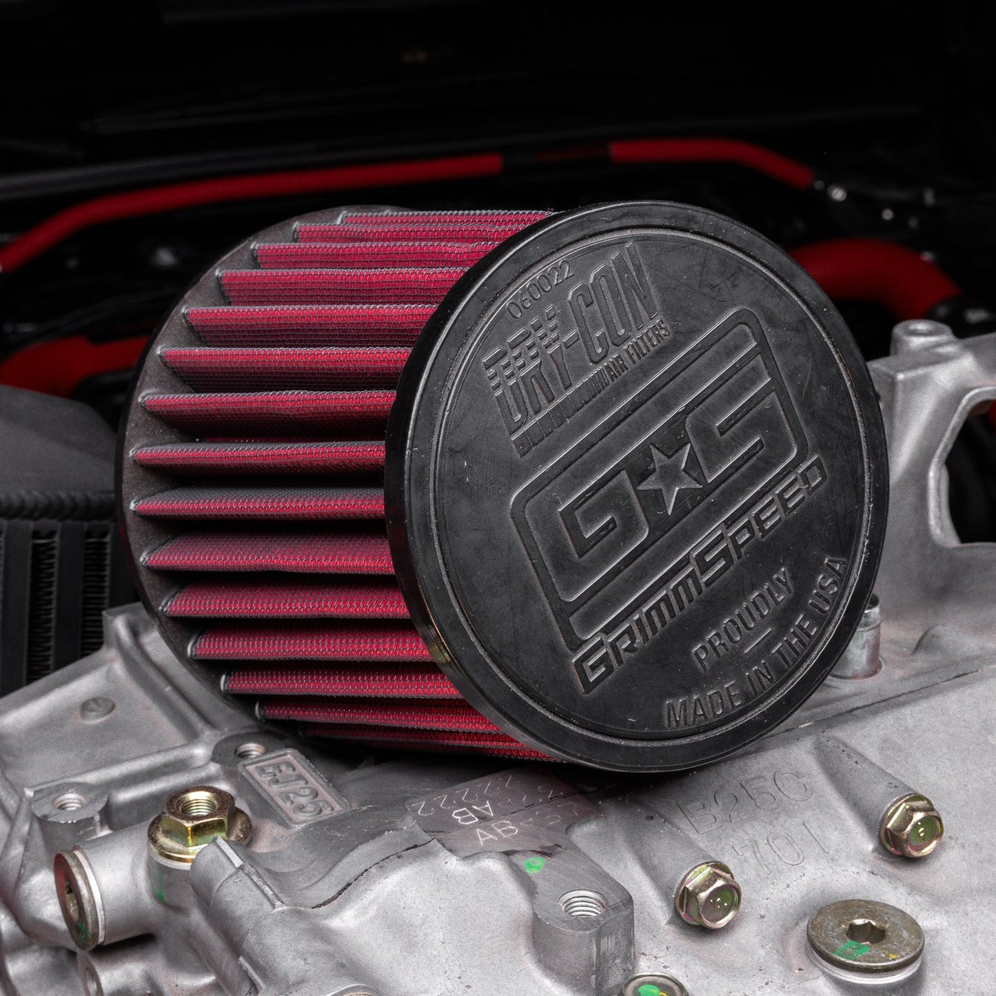 GrimmSpeed Dry-Con Cone Air Filter - 3.0" Inlet GRM125022