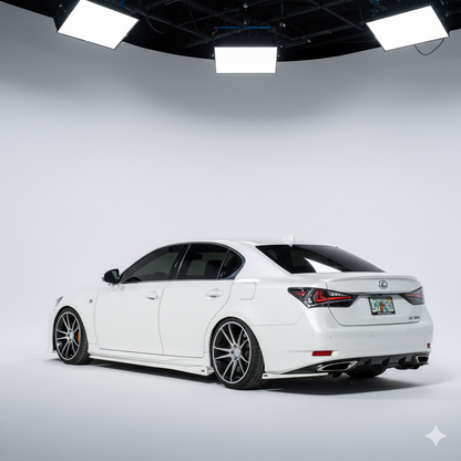 Lexus GS Base Model, F-Sport NIA rear lip spats bodykit 2012-2020 in ABS
