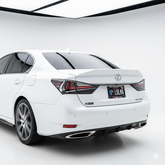 Lexus GS Base Model, F-Sport, GS-F  NIA Rear Ducktail Wing Spoiler V1 2012-2020 in ABS