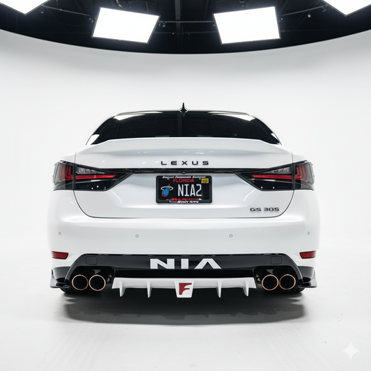 Lexus GS Base Model, F-Sport, GS-F NIA ducktail Spoiler V2 2012-2020 in ABS