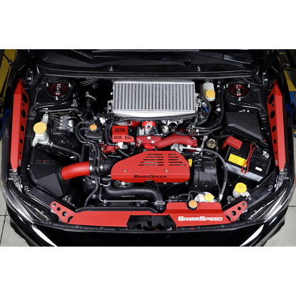 GrimmSpeed Electronic Boost Control Cover - Red - 2008-21 Subaru STI GRM112000.1