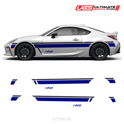 Side Stripe Graphics 2 Color - Hachiroku