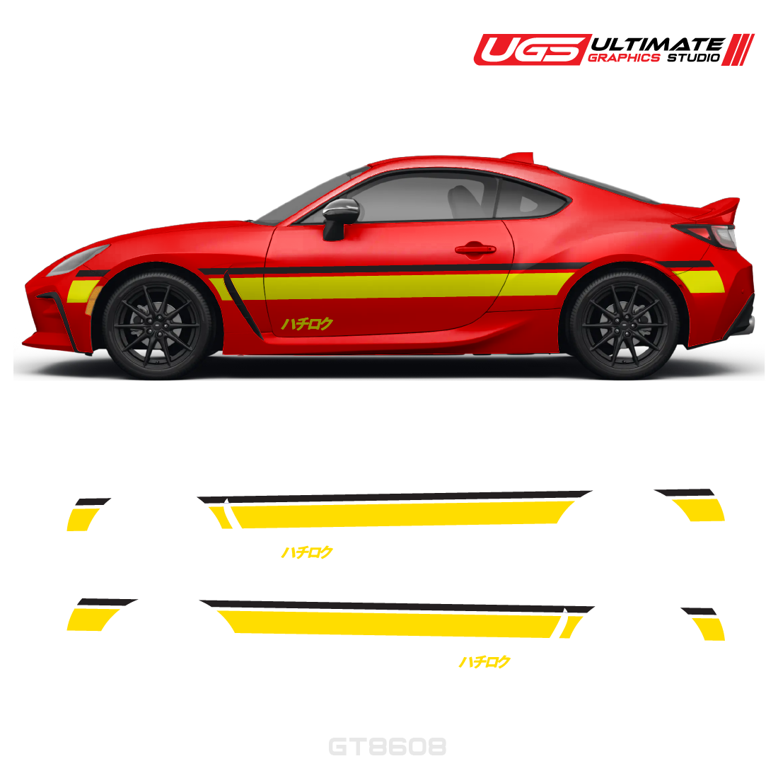 Side Stripe Graphics 2 Color - Hachiroku